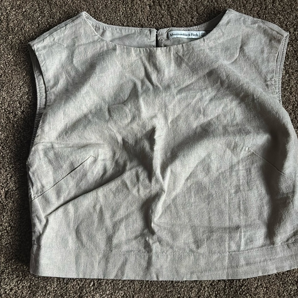 Abercrombie & Fitch White Tank Top
